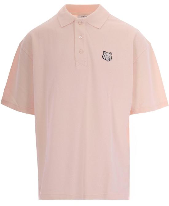26SS 메종키츠네 폭스 헤드 오버사이즈 폴로 티셔츠 PM00211KP00010448 PINK