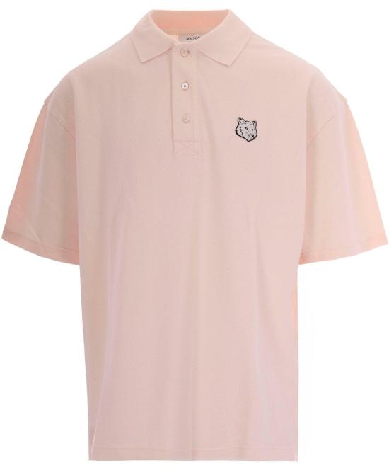 26SS 메종키츠네 폭스 헤드 오버사이즈 폴로 티셔츠 PM00211KP00010448 PINK