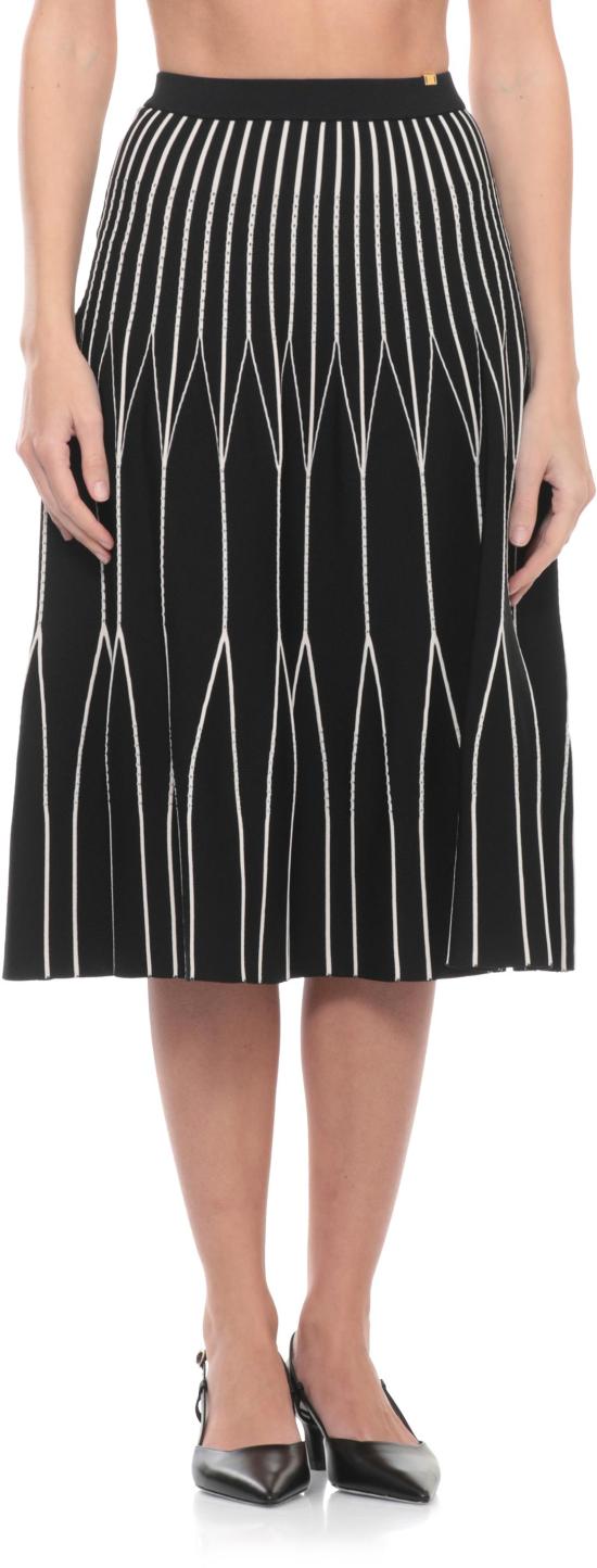 26SS 엘리자베타프랜치 미디 스커트 8053686844576 BLACK - ELISABETTA FRANCHI