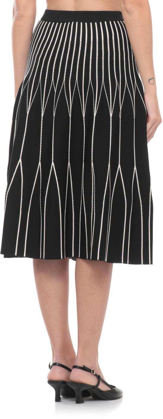 26SS 엘리자베타프랜치 미디 스커트 8053686844576 BLACK - ELISABETTA FRANCHI