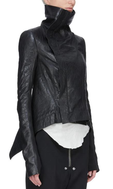 26SS 릭 오웬스 가죽 자켓 RP01F6743LBE 09 BLACK - RICK OWENS