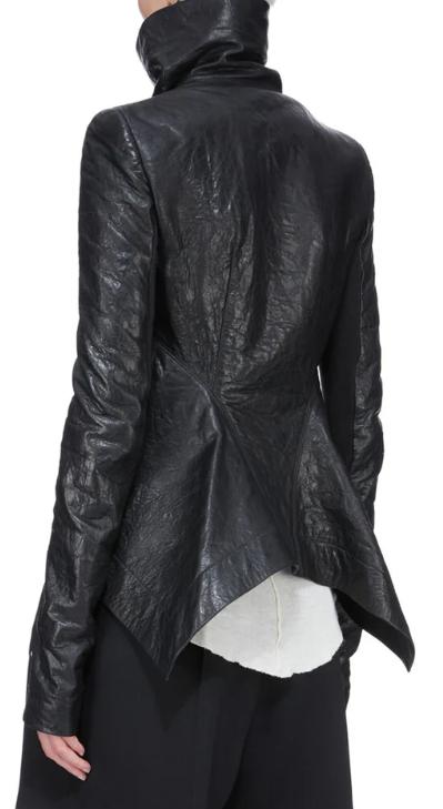 26SS 릭 오웬스 가죽 자켓 RP01F6743LBE 09 BLACK - RICK OWENS