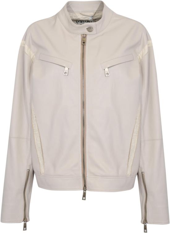26SS 파트리지아페페 가죽 자켓 8O0212L150W101 WHITE