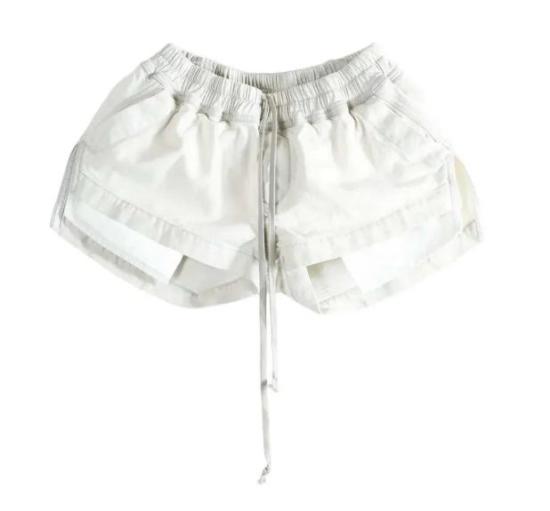 26SS 릭 오웬스 숏팬츠 DS01F4319DMW 51 MILK WASH