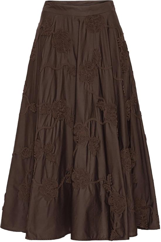26SS 로테이트 롱 스커트 1151001667 BROWN