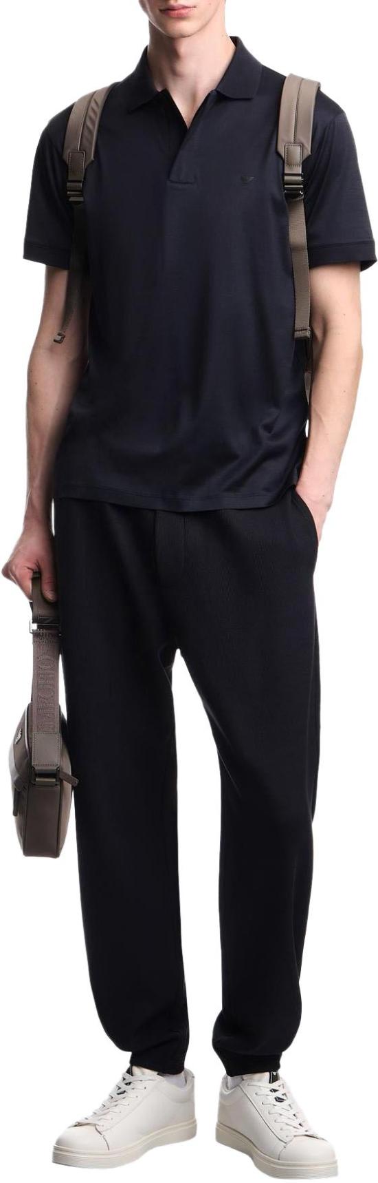 26SS 엠포리오 아르마니 폴로 티셔츠 EM005492AF24839UB118 BLUE - EMPORIO ARMANI