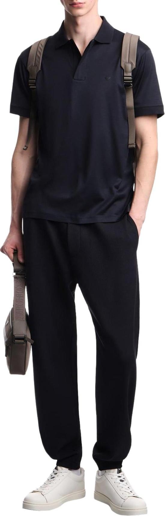 26SS 엠포리오 아르마니 폴로 티셔츠 EM005492AF24839UB118 BLUE - EMPORIO ARMANI