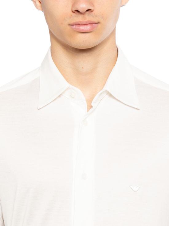 26FW 엠포리오 아르마니 반팔 셔츠 EM004603AF10017U0003 WHITE - EMPORIO ARMANI