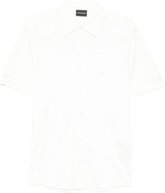 26FW 엠포리오 아르마니 반팔 셔츠 EM004603AF10017U0003 WHITE
