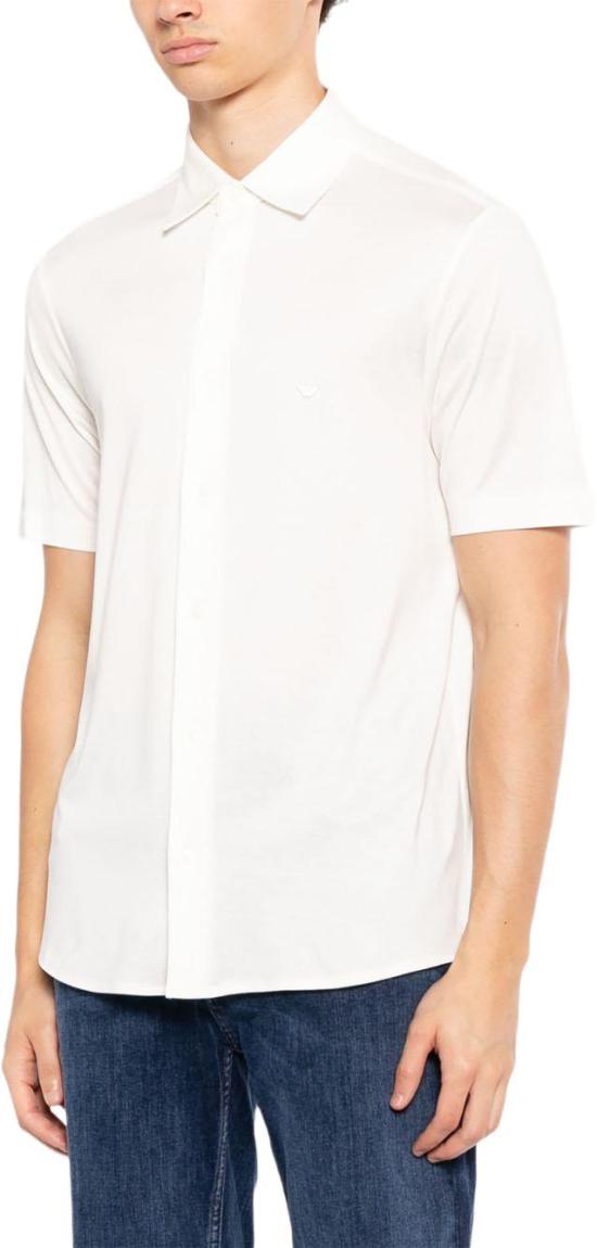 26FW 엠포리오 아르마니 반팔 셔츠 EM004603AF10017U0003 WHITE - EMPORIO ARMANI
