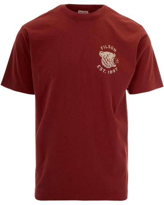 26SS 필슨 반팔 티셔츠 FMTEE0140K0260639 MAROON