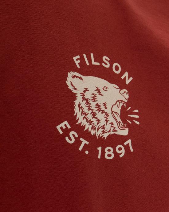 26SS 필슨 반팔 티셔츠 FMTEE0140K0260639 MAROON - FILSON