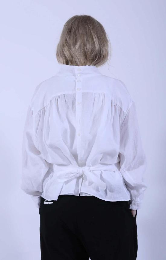 26SS 투주르 블라우스 타이  화이트 - TOUJOURS