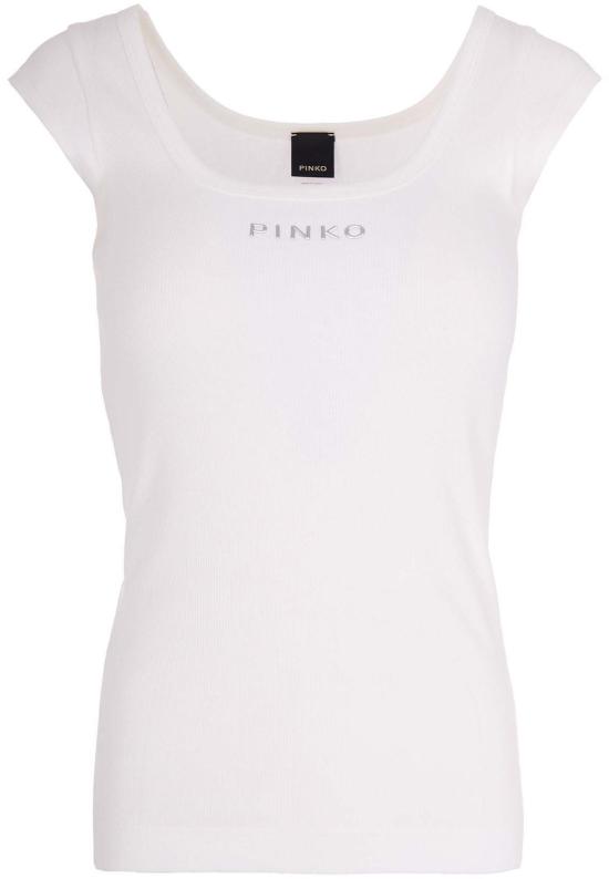 26SS 핑코 민소매 티셔츠 105511A338Z05 WHITE
