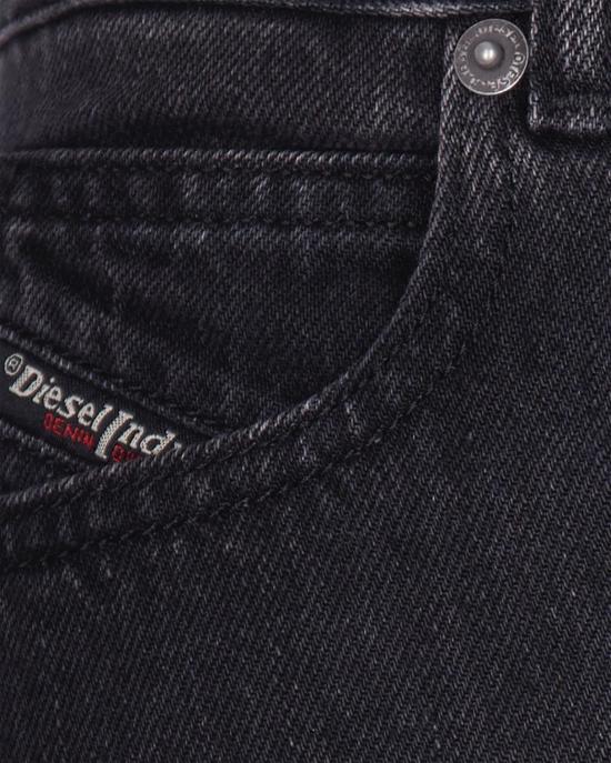 26SS 디젤 드-아드 데님 버튼-프론트 미니스커트 A17916068KE02 BLACK - DIESEL
