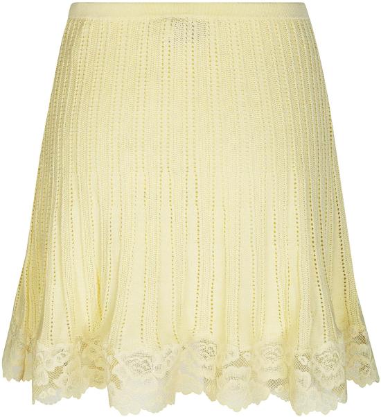 26SS 셀프 포트레이트 미디 스커트 SS26049SKY YELLOW - SELF PORTRAIT