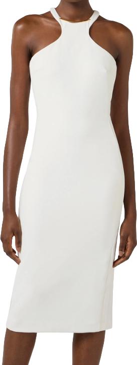 26SS 엘리자베타프랜치 미디 원피스 8053686735195 WHITE - ELISABETTA FRANCHI