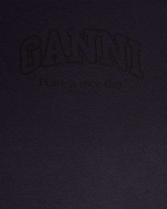 26SS 가니 로고 에센셜 티셔츠 A1050057252 BLACK - GANNI