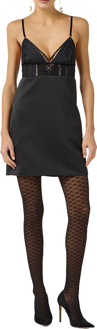 26SS 엘리자베타프랜치 숏 원피스 AB95062E2110 BLACK - ELISABETTA FRANCHI