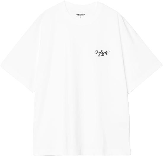 26SS 칼하트 시그니처 스크립트 티셔츠 I03382800AXX WHITE