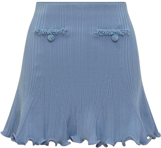 26SS 셀프 포트레이트 숏 스커트 RS26555SKBL BLUE