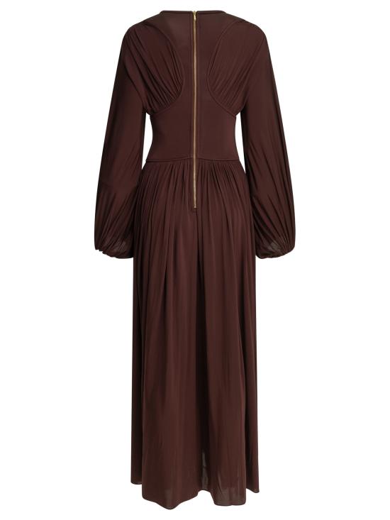 26SS 짐머만 롱 원피스 8580DS261MAHO Bordeaux - ZIMMERMANN