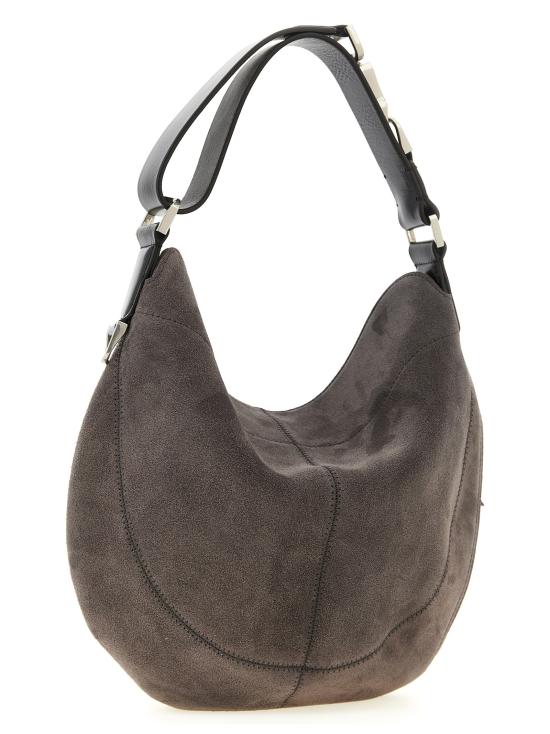 26SS 르메르 호보 퀴버 클리브드 백 스웨이드 레더 BG0196LL0125GR102 Gray - LEMAIRE