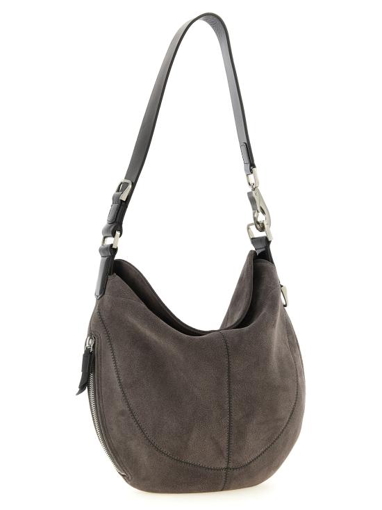 26SS 르메르 호보 퀴버 클리브드 백 스웨이드 레더 BG0196LL0125GR102 Gray - LEMAIRE