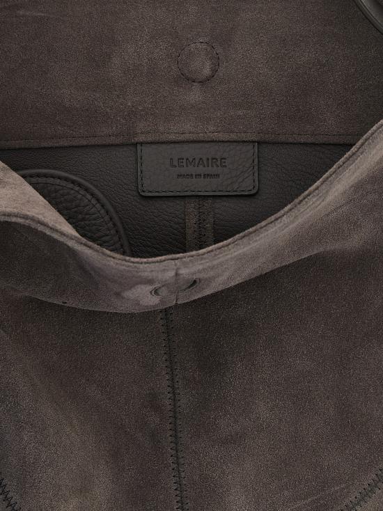 26SS 르메르 호보 퀴버 클리브드 백 스웨이드 레더 BG0196LL0125GR102 Gray - LEMAIRE
