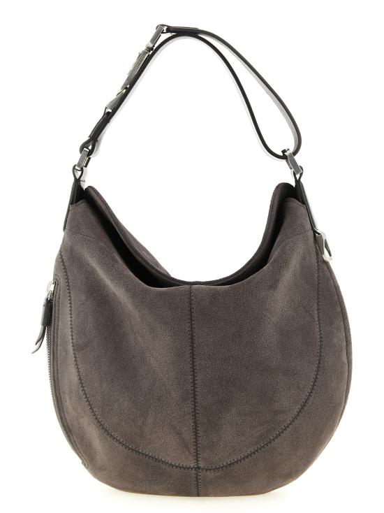 26SS 르메르 호보 퀴버 클리브드 백 스웨이드 레더 BG0196LL0125GR102 Gray