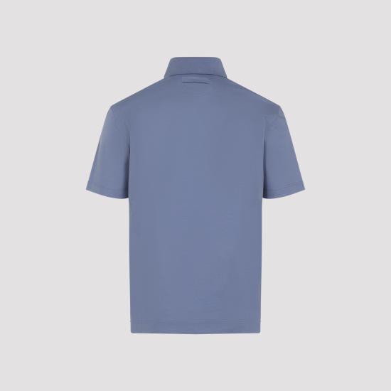 26SS 에르메네질도제냐 폴로 티셔츠 UH348A3 H794 P06 BLUE CHIARO - ERMENEGILDO ZEGNA