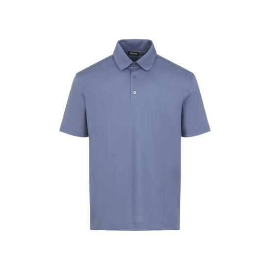 26SS 에르메네질도제냐 폴로 티셔츠 UH348A3 H794 P06 BLUE CHIARO - ERMENEGILDO ZEGNA