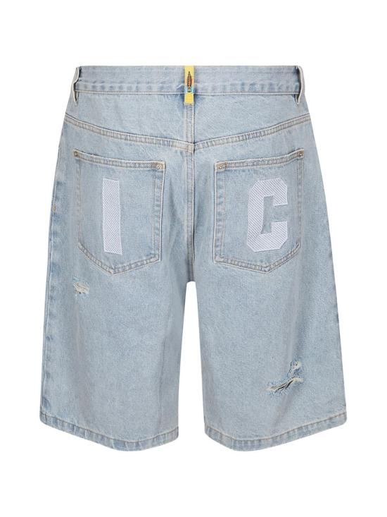26FW 아이스크림 데님 숏팬츠 ICD003 HEAVYWASHBLUE Clear Blue - ICECREAM