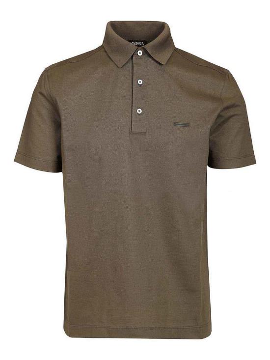 26SS 에르메네질도제냐 폴로 티셔츠 H794UH348A3N07 Brown