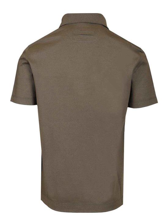 26SS 에르메네질도제냐 폴로 티셔츠 H794UH348A3N07 Brown - ERMENEGILDO ZEGNA