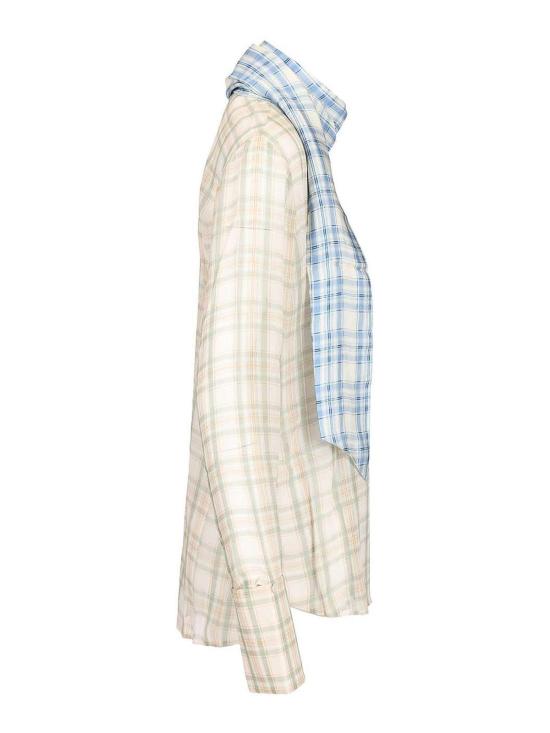 26SS 아크네 스튜디오 실크 스카프 블라우스 AC0816AM2 Green - ACNE STUDIOS