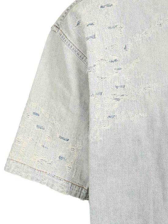 26SS 아크네 스튜디오 멘디드 데님 셔츠 BB0679228 - ACNE STUDIOS