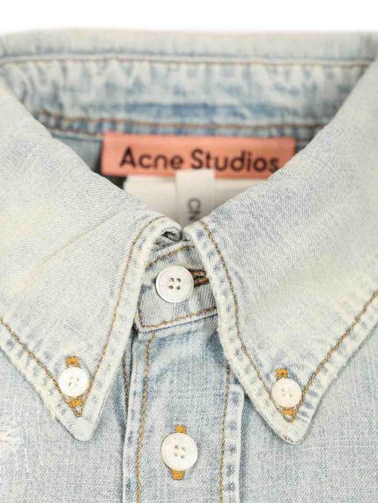 26SS 아크네 스튜디오 멘디드 데님 셔츠 BB0679228 - ACNE STUDIOS