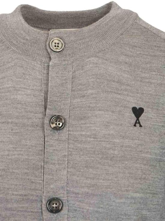 26SS 아미 ADC 울 크루넥 가디건 FKC386KN00390504 Grey - AMI