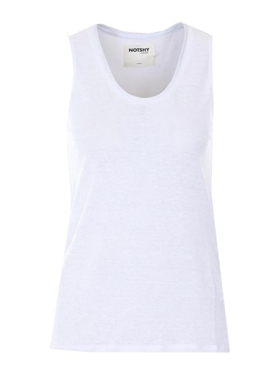 26SS 낫샤이 민소매 티셔츠 NF8G000LIP000BLANC White
