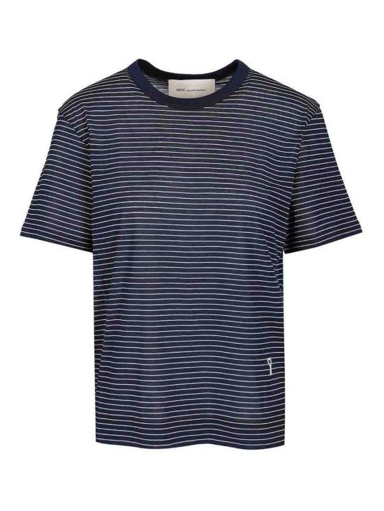 26SS 아미 ADC 패치 클래식 핏 반팔 티셔츠 FTS373JE0212A044 Blue