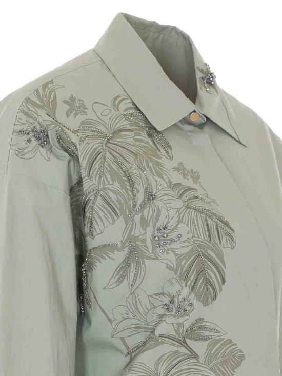 26SS 리우조 셔츠 CA6287T039AP9639 Green - LIU JO