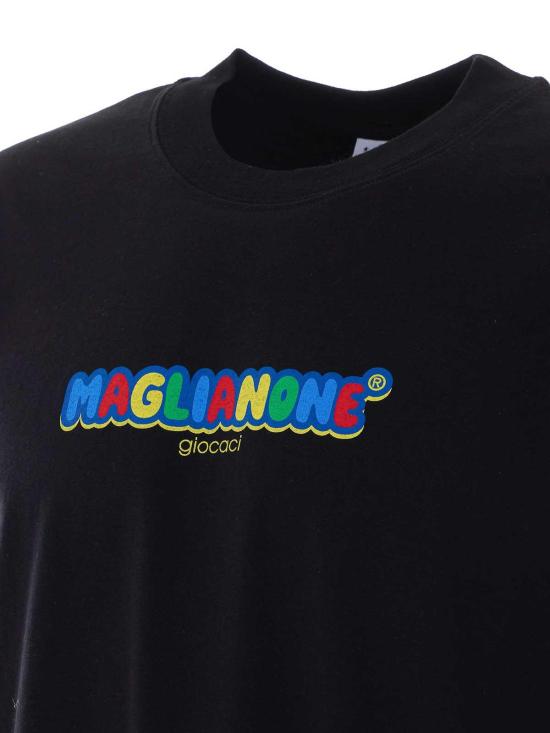 26SS 마리아노 반팔 티셔츠 V581004506162 Black - MAGLIANO