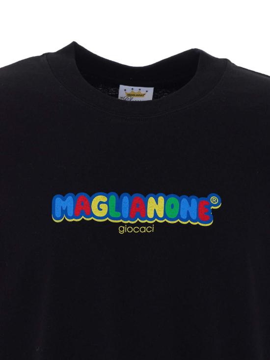 26SS 마리아노 반팔 티셔츠 V581004506162 Black - MAGLIANO