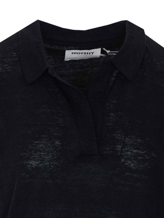 26SS 낫샤이 폴로 티셔츠 NF8N000LIP000NOIR Black - NOT SHY
