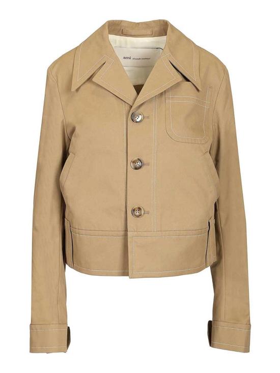 26SS 아미 코튼 버튼 자켓 FJK883CO0132A036 Beige