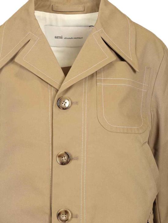 26SS 아미 코튼 버튼 자켓 FJK883CO0132A036 Beige - AMI