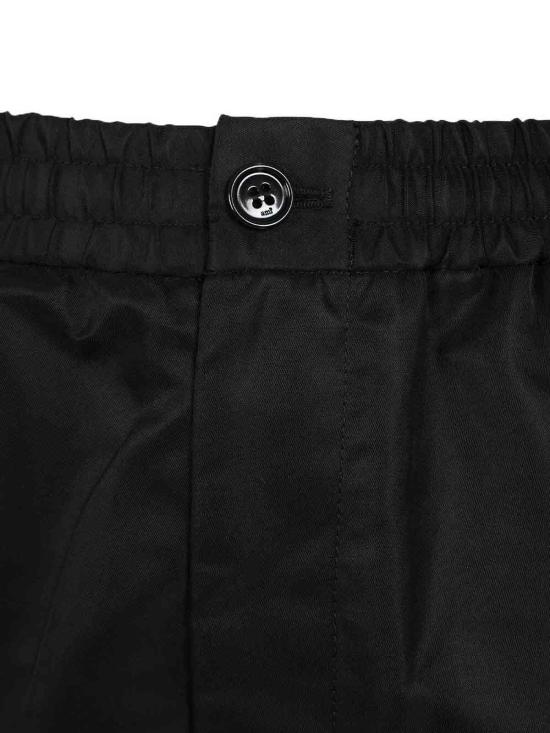 26SS 아미 나일론 엘라스티케이티드 웨이스트 아미 드 하트 스터드 쇼츠 HSO833PA0037001 Black - AMI
