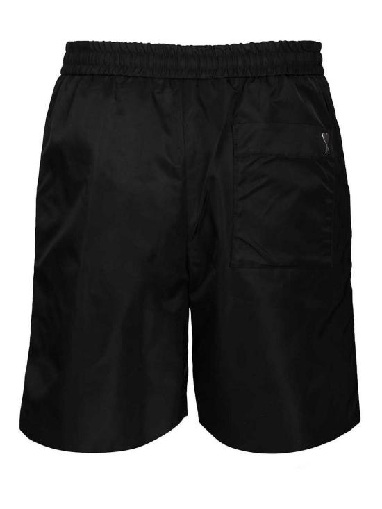 26SS 아미 나일론 엘라스티케이티드 웨이스트 아미 드 하트 스터드 쇼츠 HSO833PA0037001 Black - AMI