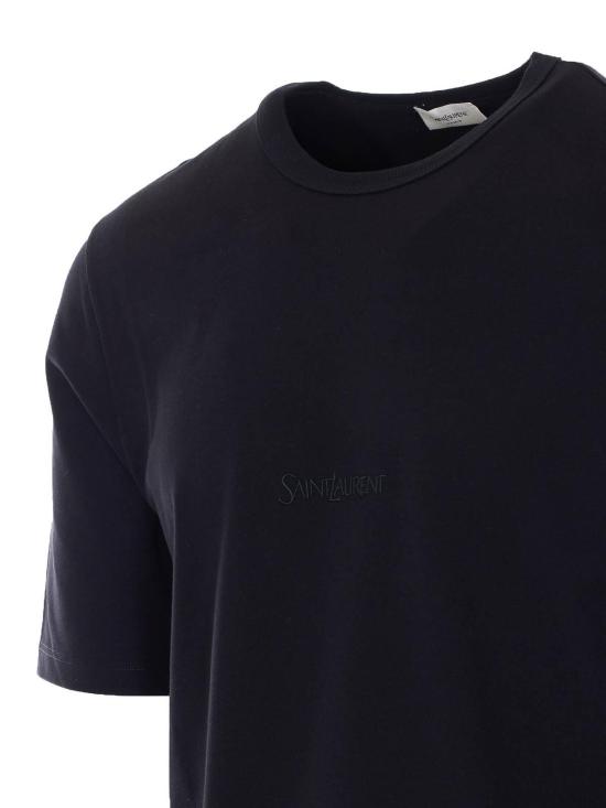 26SS 생로랑 반팔 티셔츠 857461Y37XE100 Black - SAINT LAURENT